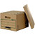 BANKERS BOX by Fellowes Scatola archivio Standard con coperchio Earth Series, Cartone riciclato, Avana/Verde (confezione 10 pezzi) - 1