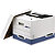 BANKERS BOX by Fellowes Scatola archivio Standard con coperchio Linea System, Cartone riciclato, Bianco/Blu (confezione 10 pezzi) - 2