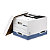 BANKERS BOX by Fellowes Scatola archivio Standard con coperchio Linea System, Cartone riciclato, Bianco/Blu (confezione 10 pezzi) - 3