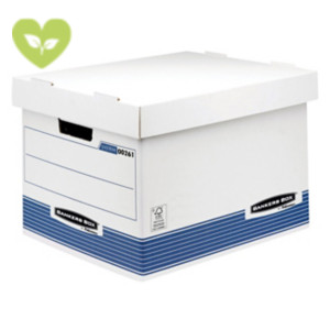 BANKERS BOX by Fellowes Scatola archivio Standard con coperchio Linea System, Cartone riciclato, Bianco/Blu (confezione 10 pezzi) BANKERS BOX by Fellowes Scatola archivio Standard con coperchio Linea System, Cartone riciclato, Bianco/Blu (confezione 10 pezzi)