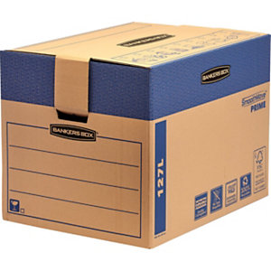 BANKERS BOX by Fellowes Scatola per traslochi extra resistente SmoothMove™ Prime Ultra HD, Capacità 127 l (confezione 5 pezzi)