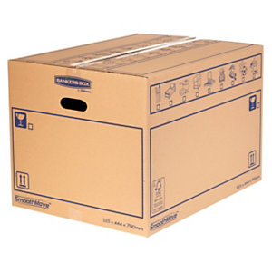 BANKERS BOX by Fellowes Scatola per traslochi SmoothMove™ Standard, Capacità 100 l (confezione 10 pezzi)