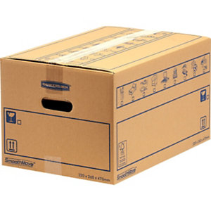 BANKERS BOX by Fellowes Scatola per traslochi SmoothMove™ Standard, Capacità 39 l (confezione 10 pezzi)