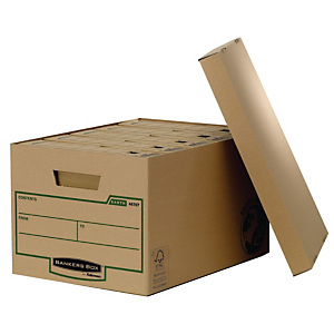 Bankers Box Cajón Archivo Definitivo Cartón A4 , Tapa suelta, Marrón, 271 mm x 335 mm x 470 mm Bankers Box Cajón Archivo Definitivo Cartón A4 , Tapa suelta, Marrón, 271 mm x 335 mm x 470 mm