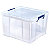 BANKERS BOX Contenitore multiuso Prostore, Capacità 48 litri, PPL, Trasparente - 2