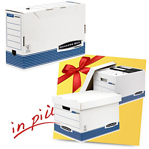 Bankers Box Linea System Offerta 10 scatole archivio Legal dorso 8 cm + 2 scatole archivio Standard con coperchio comprese nel prezzo Bankers Box Linea System Offerta 10 scatole archivio Legal dorso 8 cm + 2 scatole archivio Standard con coperchio comprese nel prezzo