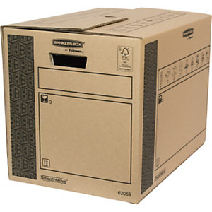 BANKERS BOX Scatola per trasloco SmoothMove™ Extra resistente, Formato utile 50 x 35 x 37 cm (confezione 10 pezzi)