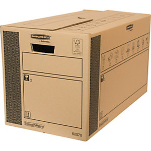 BANKERS BOX Scatola per trasloco SmoothMove™ Extra resistente, Formato utile 66 x 35 x 37 cm (confezione 10 pezzi)