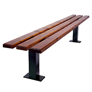Banquette bois pied central Banquette bois pied central