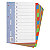 Barevné kartonové rozlišovače, 12 dělicích listů - 1