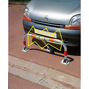 Barrière de parking 3 pieds à clé pompier + amortisseur Barrière de parking 3 pieds à clé pompier + amortisseur
