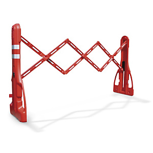 barrière d'intervention extensible plastique à lester