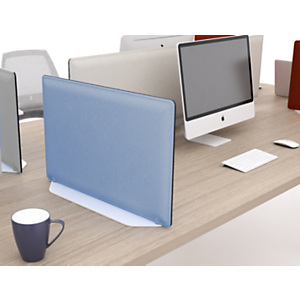 Base di appoggio per pannello fonoassorbente 80 cm, Alluminio, Bianco Base di appoggio per pannello fonoassorbente 80 cm, Alluminio, Bianco