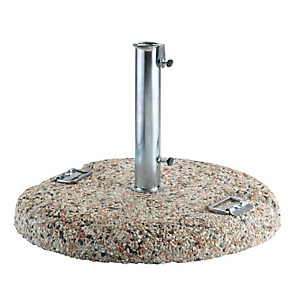 Base in graniglietto con maniglie per ombrellone, 50 KG, ø 60 cm Base in graniglietto con maniglie per ombrellone, 50 KG, ø 60 cm