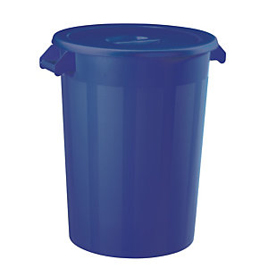 Basis afvalbak voor voeding - 100l - blauw