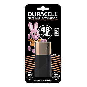 Batterie externe Duracell Power Bank 6700 mAh, 2 ports USB