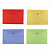 BEAUTONE Buste con bottone A4, PPL, Colori Brillanti Assortiti (confezione 12 pezzi) - 1