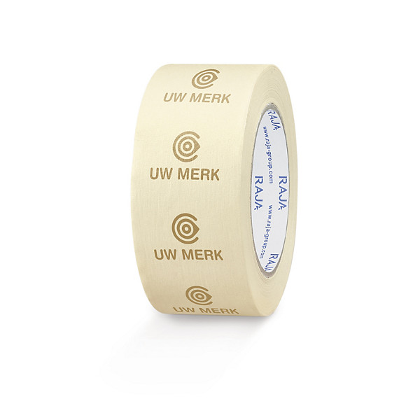 Bedrukte papieren tape wit 1 kleur - 1