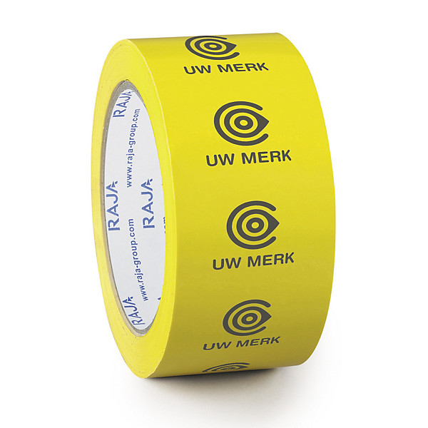 Bedrukte PCV tape geel