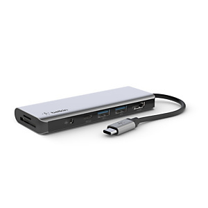 Belkin AVC009btSGY, USB 3.2 Gen 1 (3.1 Gen 1) Type-C, 3,5mm, HDMI, USB 3.2 Gen 1 (3.1 Gen 1) Type-A, USB 3.2 Gen 1 (3.1 Gen 1) Type-C, 3840 x 2160 Pixeles, MicroSD (TransFlash), SD, 5000 Mbit/s, Plata Belkin AVC009btSGY, USB 3.2 Gen 1 (3.1 Gen 1) Type-C, 3,5mm, HDMI, USB 3.2 Gen 1 (3.1 Gen 1) Type-A, USB 3.2 Gen 1 (3.1 Gen 1) Type-C, 3840 x 2160 Pixeles, MicroSD (TransFlash), SD, 5000 Mbit/s, Plata