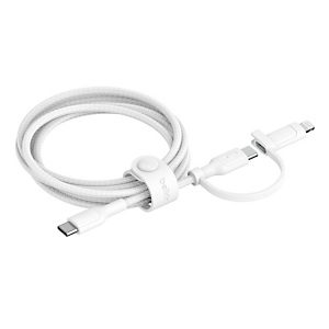 Belkin BoostCharge Pro, 1,5 m, USB C, USB C/Lightning, USB 2.0, 0,48 Gbit/s, Blanc CAC003HQ1.5MWH Belkin BoostCharge Pro, 1,5 m, USB C, USB C/Lightning, USB 2.0, 0,48 Gbit/s, Blanc CAC003HQ1.5MWH