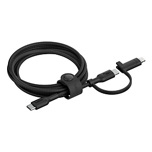 Belkin BoostCharge Pro, 1,5 m, USB C, USB C/Lightning, USB 2.0, 0,48 Gbit/s, Noir CAC003HQ1.5MBK Belkin BoostCharge Pro, 1,5 m, USB C, USB C/Lightning, USB 2.0, 0,48 Gbit/s, Noir CAC003HQ1.5MBK