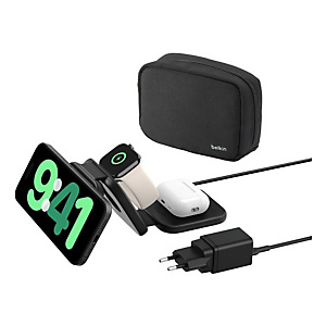 Belkin BoostCharge Pro, Interior, Corriente alterna, USB, Cargador inalámbrico, 1,5 m, Negro WIZ024VFBK Belkin BoostCharge Pro, Interior, Corriente alterna, USB, Cargador inalámbrico, 1,5 m, Negro WIZ024VFBK