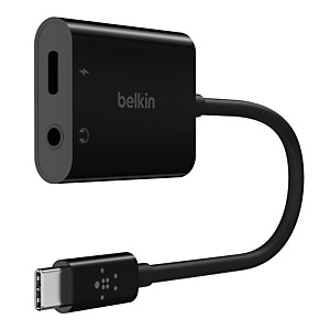 Belkin NPA004BTBK, USB 3.2 Gen 1 (3.1 Gen 1) Type-C, 3?5mm, USB Type-C, 20000 Hz, Noir, 60 W, Qi-Certified Belkin NPA004BTBK, USB 3.2 Gen 1 (3.1 Gen 1) Type-C, 3?5mm, USB Type-C, 20000 Hz, Noir, 60 W, Qi-Certified