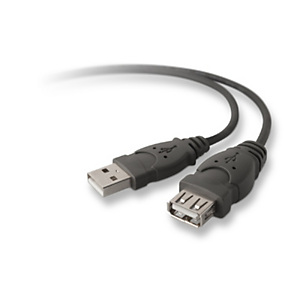 Belkin USB A/A 3 m, 3 m, USB A, USB A, 2.0, Male connector / Female connector, Negro F3U134B10 Belkin USB A/A 3 m, 3 m, USB A, USB A, 2.0, Male connector / Female connector, Negro F3U134B10