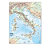BELLETTI Carta geografica Italia - scolastica - plastificata - 29,7 x 42 cm - 3