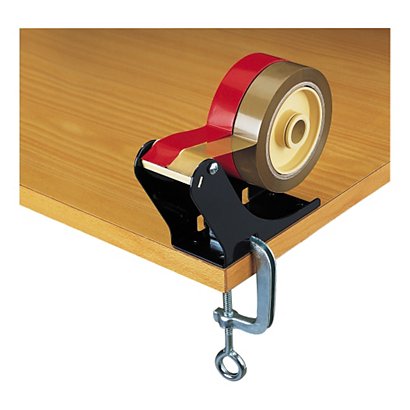 Bench clamp tape dispenser