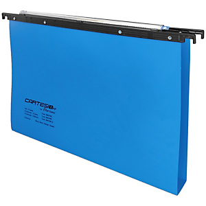 BERTESI Cartella sospesa Cartesio PP - cassetto - PPL - interasse 39 cm - fondo U - 37 x 25 cm - blu BERTESI Cartella sospesa Cartesio PP - cassetto - PPL - interasse 39 cm - fondo U - 37 x 25 cm - blu