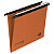 BERTESI Cartelle sospese per cassetti Linea Cartesio, Interasse 39 cm, Fondo a V, Arancio (confezione 25 pezzi) - 1