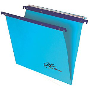BERTESI Cartelle sospese per cassetti Linea Joker, Interasse 33 cm, Fondo a V, Blu (confezione 10 pezzi)
