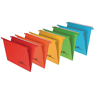 BERTESI Joker Cartelle sospese per cassetti, Interasse 39 cm, Fondo a V, Colori assortiti (confezione 10 pezzi) BERTESI Joker Cartelle sospese per cassetti, Interasse 39 cm, Fondo a V, Colori assortiti (confezione 10 pezzi)
