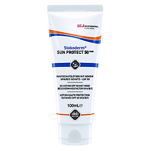 Beschermende crème Stokoderm Sun Protect 50 PURE, tube van 100 ml