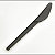 BETIK Cuchillo 168 mm negro fabricado en CPLA, 50 unidades - 1