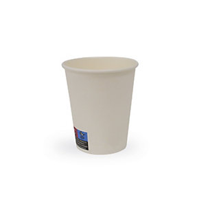 BETIK Vaso de papel blanco 180 ml, Paquete 50 unidades