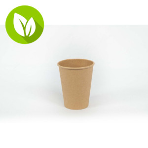 BETIK Vaso de papel kraft sin plástico de 360 ml, 50 unidades