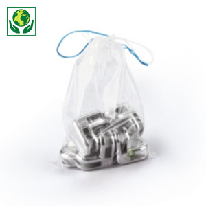 Beutel mit Verschlusskordel, 50% recycelt Beutel mit Verschlusskordel, 50% recycelt