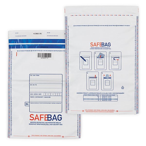 Bezpečnostní obálky 275x375mm, bílé | SAFEBAG - 3