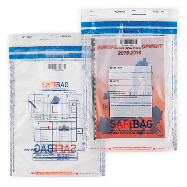 Bezpečnostní obálky 275x375mm, bílé | SAFEBAG - 2