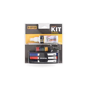 Bi-Office Kit de usuario para pizarra blanca magnética Bi-Office Kit de usuario para pizarra blanca magnética