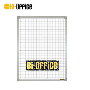 Bi-Office Lavagna, Superficie magnetica quadrettata, Cornice in plastica, 450 x 600 mm