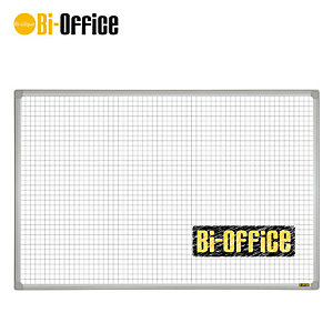 Bi-Office Lavagna, Superficie magnetica quadrettata, Cornice in plastica, 900 x 600 mm