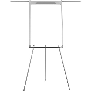Bi-Office MasterVision, caballete con trípode, superficie de borrado en seco magnética, marco gris, 700 x 1000 mm Bi-Office MasterVision, caballete con trípode, superficie de borrado en seco magnética, marco gris, 700 x 1000 mm