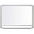 Bi-Office MasterVision, pizarra blanca magnética, superficie blanca brillante, acero lacado, marco gris claro, 1200 x 900 mm - 1