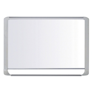Bi-Office MasterVision, pizarra blanca magnética, superficie blanca brillante, esmaltada, marco gris claro, 1200 x 900 mm Bi-Office MasterVision, pizarra blanca magnética, superficie blanca brillante, esmaltada, marco gris claro, 1200 x 900 mm