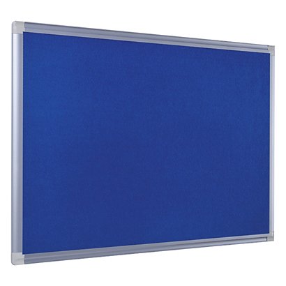 Bi-Office Maya New Generation, Tablón de fieltro, marco de aluminio, 1200 x 900 mm, azul