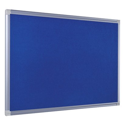 Bi-Office Maya New Generation, Tablón de fieltro, marco de aluminio, 900 x 600 mm, azul